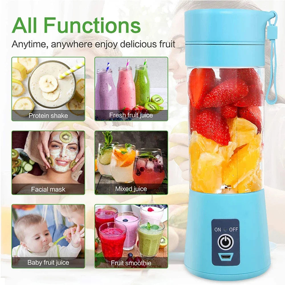 Rechargeable Portable Blender Usb Charging Electric Juice Cup Portable Small Household Mini Juicer Juice Cup Household Fresh